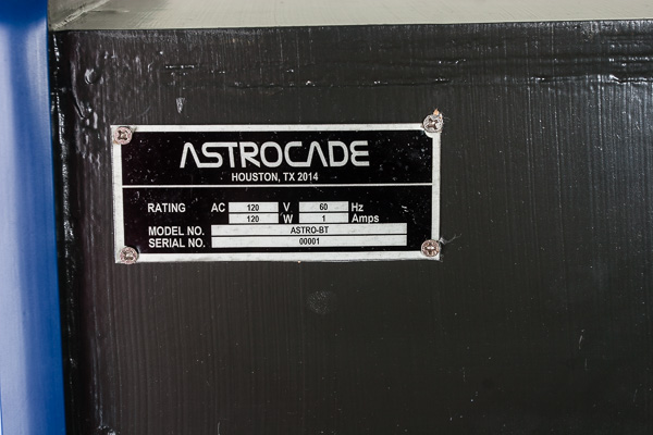 Astrocade Serial Plate